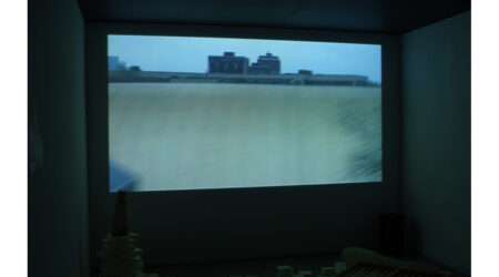 <em>Beatrice Gibson and Alex Waterman</em>, installation view, Contemporary Art Museum St. Louis, November 21–23, 2008. Photo: Cole Root.