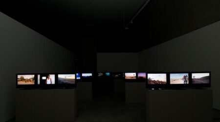 <em>Chantal Akerman: Moving Through Time and Space</em>, installation view, Contemporary Art Museum St. Louis, May 8–August 2, 2009. Photo: David Ulmer.