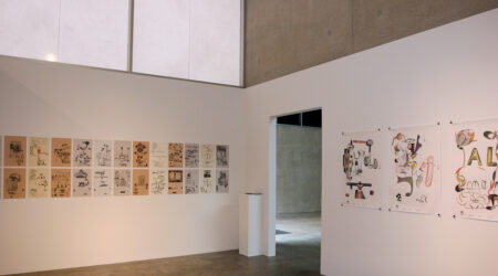 <em>Ed Fella</em>, installation view, Contemporary Art Museum St. Louis, July 19–25, 2008. Photo: William Gass.