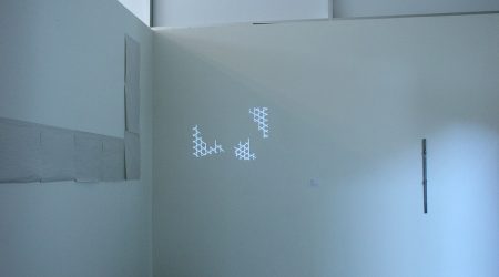 <em>Florian Pumhösl</em>, installation view, Contemporary Art Museum St. Louis, March 20–22, 2009. Photo: Nicole Stevens.