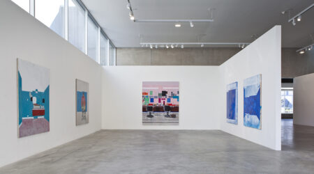 <em>Hurvin Anderson: Backdrop</em>, installation view, Contemporary Art Museum St. Louis, September 11–December 27, 2015. Photo: David Johnson.