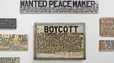 <em>Jesse Howard: Thy Kingdom Come</em>, installation view, Contemporary Art Museum St. Louis, January 16–April 11, 2015. Photo: David Johnson.