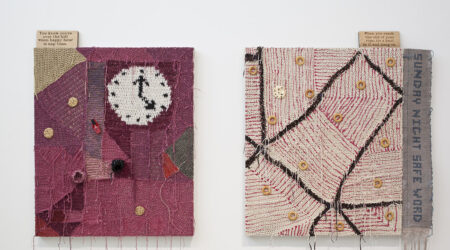 <em>Josh Faught: Snacks, Supports, and Something to Rally Around</em>, installation view, Contemporary Art Museum St. Louis, July 10–August 11, 2013. Photo: David Johnson.