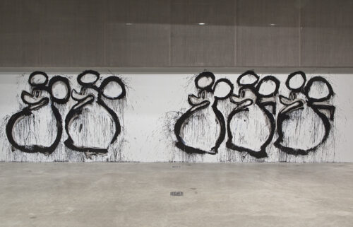 <em>Joyce Pensato: I KILLED KENNY</em>, installation view, Contemporary Art Museum St. Louis, January 24-April 13, 2014. Photo: David Johnson.﻿﻿﻿﻿