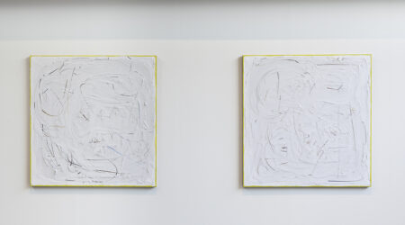 <em>Liat Yossifor: Pre-Verbal Painting</em>, installation view, Contemporary Art Museum St. Louis, July 3- August 16, 2015. Photo: David Johnson.