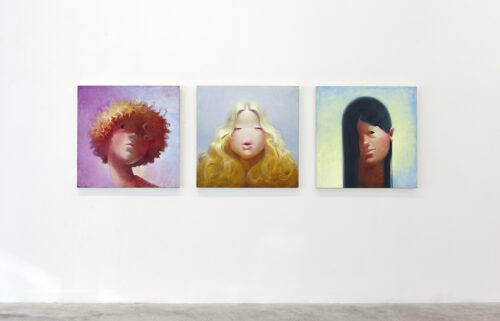 <em>Lisa Yuskavage: The Brood</em>, installation view, Contemporary Art Museum St. Louis, January 15–April 3, 2016. Photo: David Johnson.