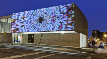 <em>Marco Brambilla: Materialization/De-Materialization</em>, installation view, Contemporary Art Museum St. Louis, February 6–﻿April 11, 2015. Photo: David Johnson.