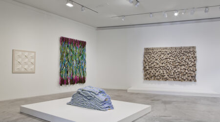 <em>Sheila Hicks</em>, installation view, Contemporary Art Museum St. Louis, September 11–December 27, 2015. Photo: David Johnson.
