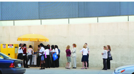 <em>Spencer Finch: Sunset (St. Louis, July 31, 2008)</em>, installation view, Contemporary Art Museum St. Louis, September 4–October 17, 2008.