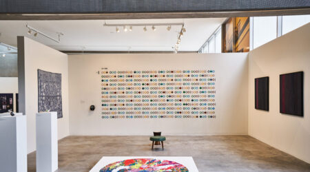 <em>Color Key: Ellie Balk, Addoley Dzegede, Amy Reidel</em>, installation view, Contemporary Art Museum St. Louis, May 5–August 13, 2017. Photo: Dusty Kessler.