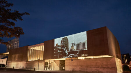 <em>Tim Portlock: 11th_st_city_symphony.mp4</em>, installation view, Contemporary Art Museum St. Louis, May 5–August 13, 2017. Photo: Dusty Kessler.