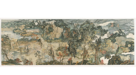 Yun-Fei Ji, <em>The Autumn Colors</em>, 2003. Ink and Chinese watercolor on xuan paper, 37 3/4 x 59 inches. Courtesy the artist and Pierogi, Brooklyn.