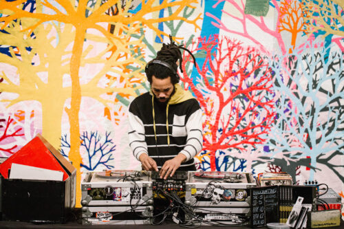 2018 DJ-in-residence 18andCounting. Photo: Abby Gillardi.
