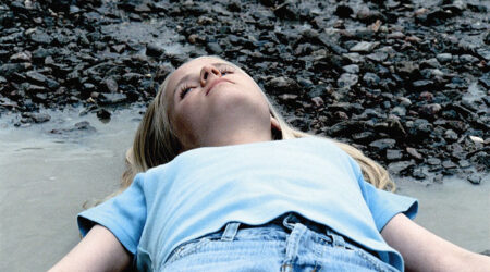 Eija-Liisa Ahtila, Still from <em>Lahja—The Present</em>, 2001. Five-monitor installation on DVD with stereo sound, variable duration. Orange County Museum of Art; Museum purchase with funds provided through prior gift of Lois Outerbridge. Courtesy Klemens Gasser & Tanja Grunert, New York.