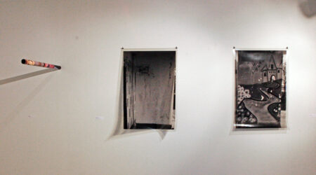 <em>Olga Chernysheva, R.H. Quaytman, and Josephine Pryde</em>, installation view, Contemporary Art Museum St. Louis, May 8–31, 2008. Photo: David Ulmer.