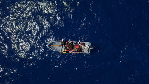 SUPERFLEX, <em>European Union Mayotte</em> (still), 2016. Two-channel video installation (color, sound), 9:42 minutes, 3:54 minutes. Courtesy the artists and 1301PE Los Angeles.
