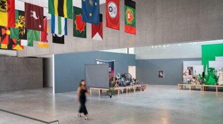 <em>Stephanie Syjuco: Rogue States</em>, installation view, Contemporary Art Museum St. Louis, September 6–December 29, 2019. Photo: Dusty Kessler.