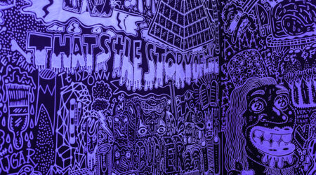 <em>Edo Rosenblith: Black Space/White Lines</em>, installation view, Contemporary Art Museum St. Louis, August 1–November 2, 2014. Photo: David Johnson.