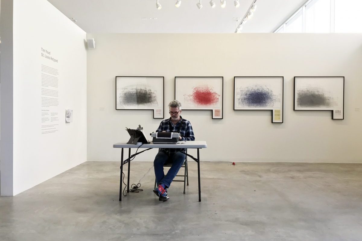 <em>Tim Youd: St. Louis Retyped</em>, installation view, Contemporary Art Museum St. Louis, January 19–April 22, 2018.