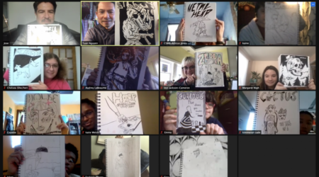 New Art in the Neighborhood artists and instructors share their work via Zoom.