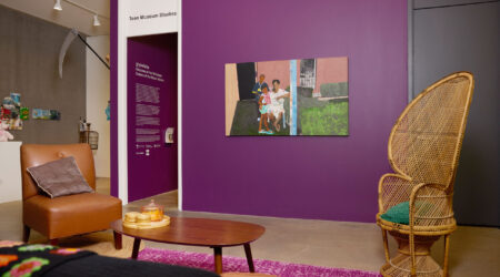 glyneisha, <em>Shadows of Her Windows: Dreams of the Black Interior</em>, installation view, Contemporary Art Museum St. Louis, September 6, 2024–February 9, 2025. Photo: Izaiah Johnson.