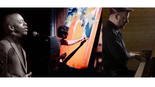 Left: Chuck Flowers. Photo: Phoebe Landrum Photography. Middle: David Pfanstiel. Photo courtesy the artist. Right: Nick Schleuter. Photo courtesy the artist.