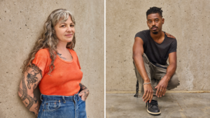 Left: Lauren dela Roche. Right: Vaughn Terrell Davis Jr. Photo: Izaiah Johnson.